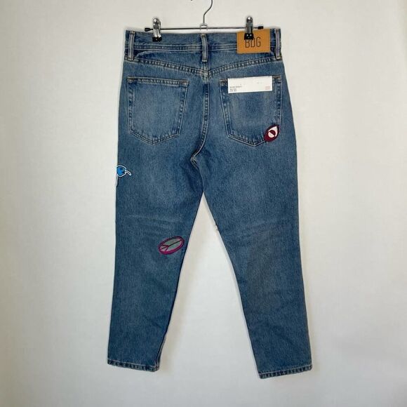 NWT Urban Outfitters BDG Dad Slim Tapered Fit Patched sz. 29/30 - Picture 11 of 13